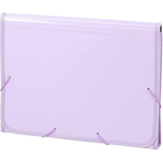 Acordeon polipropileno soft folio 13 departamentos ribete goma malva carchivo 19260014