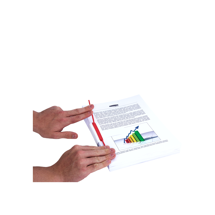 Pack 100 fastener metal flexible d-clip rojo bankers box 1189301