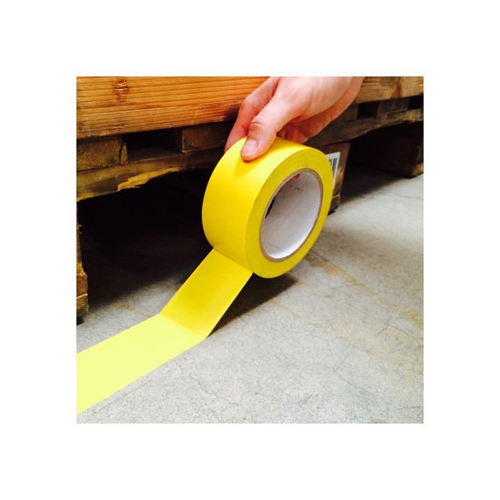 Cinta adhesiva suelo amarillo, 33 metros x 5 cm tarifold 197704