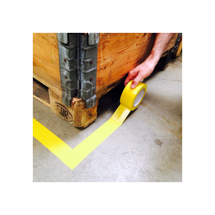 Cinta adhesiva suelo blanco, 33 metros x 5 cm tarifold 197702