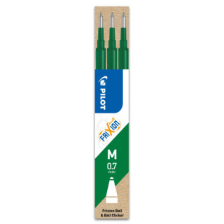 Pack 3 recambios frixion verde pilot bls- fr7-v-s3