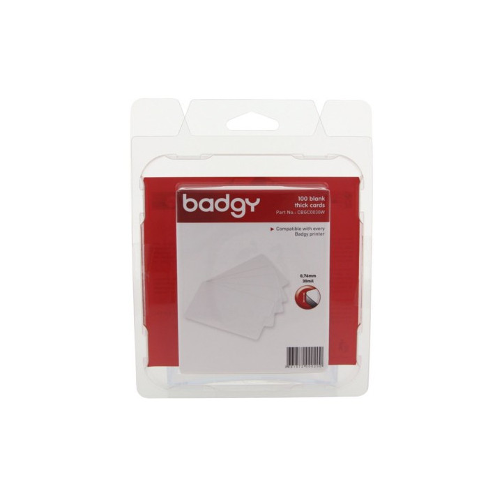 Pack 100 tartejas pvc badgy cbgc0030w