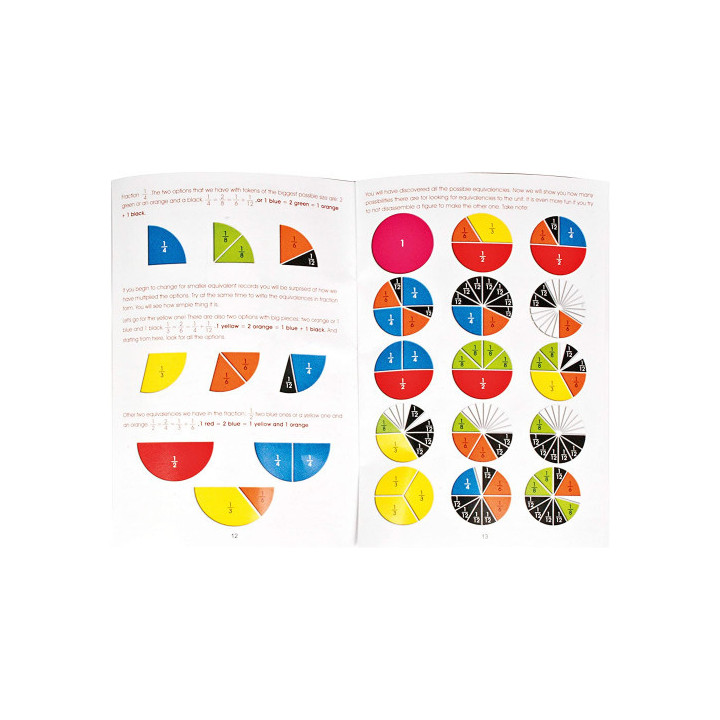 Juego fracciones 60 piezas miniland 95218