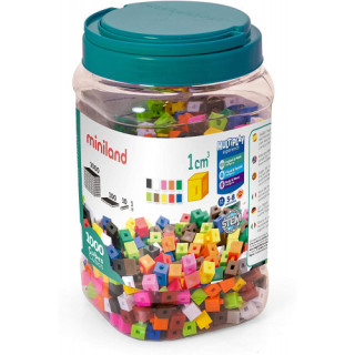 Cubos 1 cm 1000 pcs miniland 95211