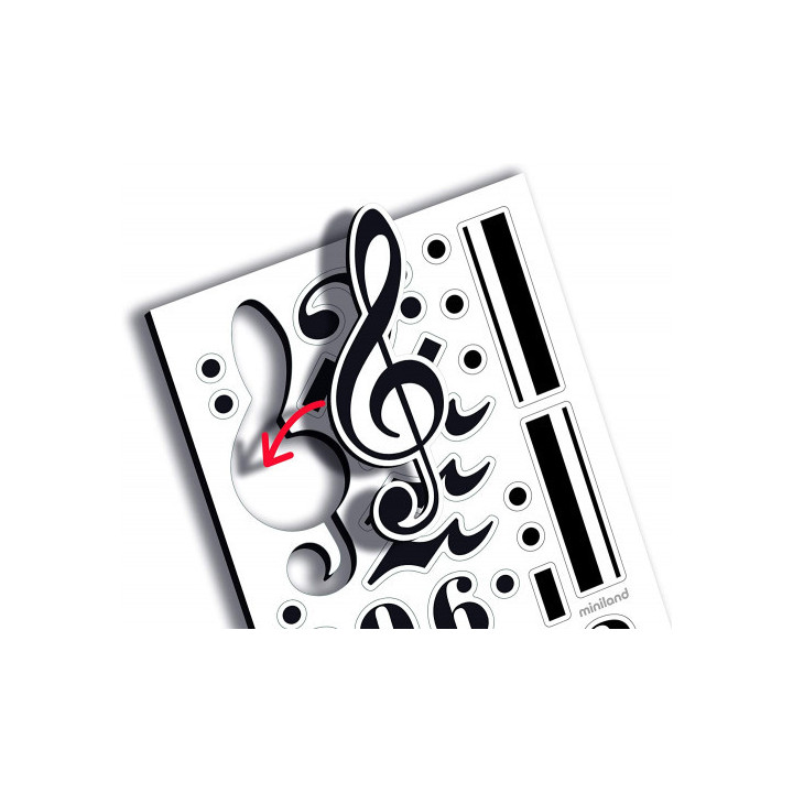 Pentagram board - notes miniland 94120