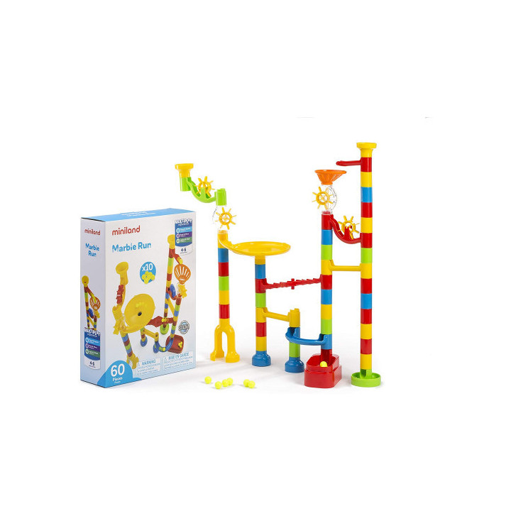 Marble run 60 pcs. miniland 94116