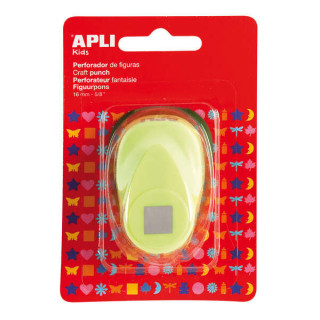 Apli Perforadora Cuadrada de Papel - Figura de 16mm - Alta Calidad para Papel