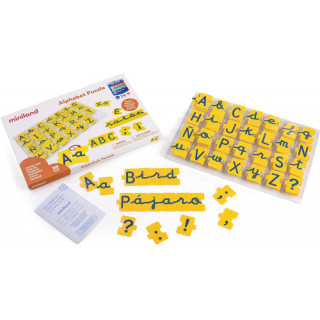 Juego abecedario mayusculas y minusculas 168 piezas miniland 31875