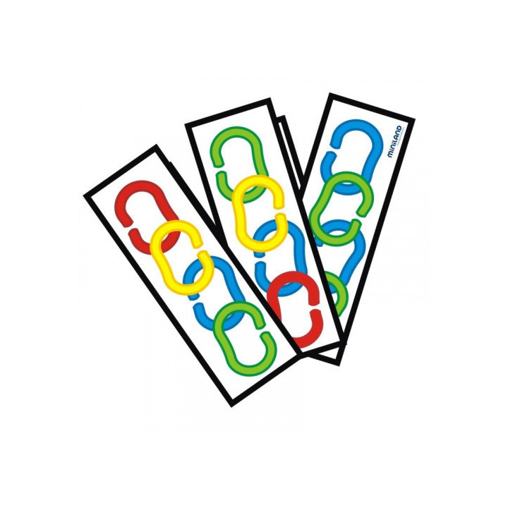 Juego cadena plastico seriacion y clasificacion 60 unidades miniland 31711