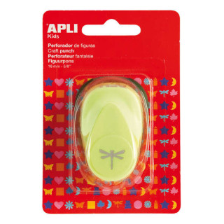 Apli Perforadora de Papel en Forma de Libelula - Tamaño de Figura 16mm - Alta Calidad para Papel