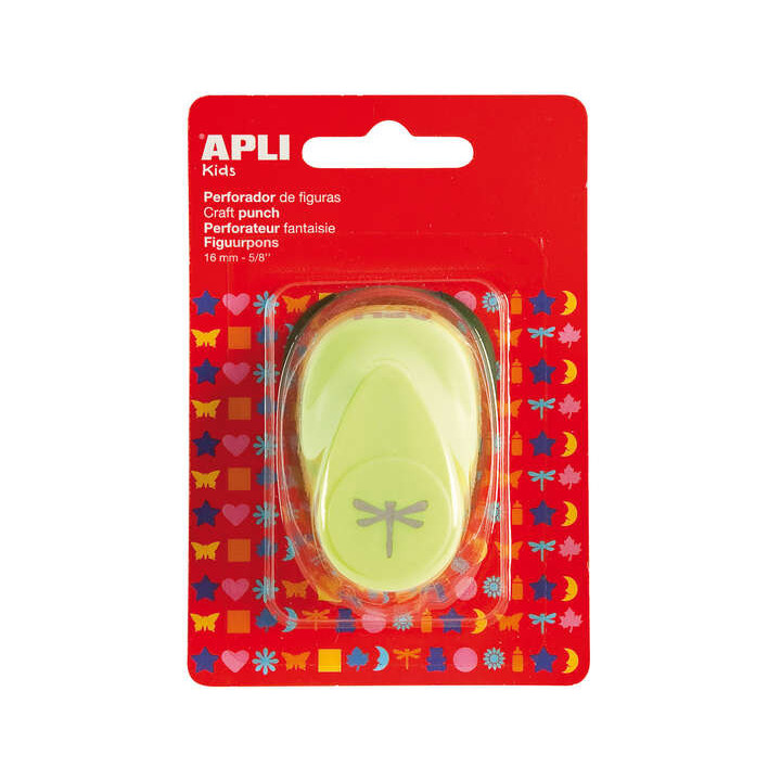 Apli Perforadora de Papel en Forma de Libelula - Tamaño de Figura 16mm - Alta Calidad para Papel