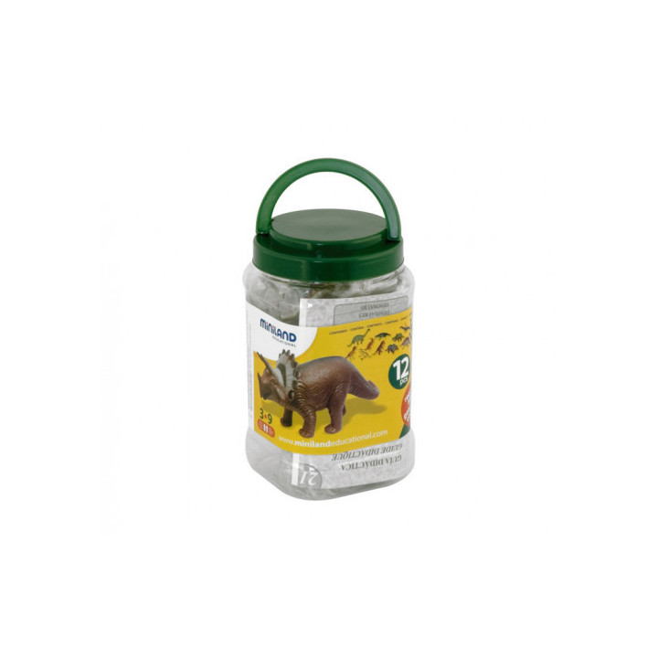 Juego dinosaurios 12 figuras miniland 25610