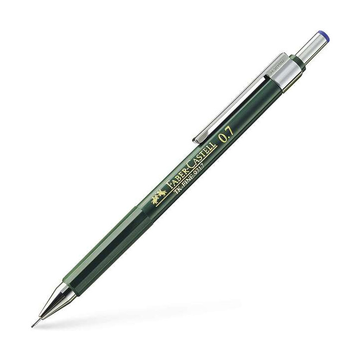 Faber-Castell TK-Fine 9713 Portaminas - Mina HB - Trazo 0.7mm - Goma de Borra Integrada