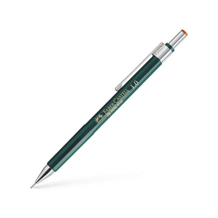 Faber-Castell TK-Fine 9713 Portaminas - Mina HB - Trazo 1mm - Goma de Borrar Integrada