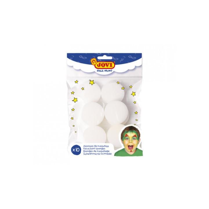 Bolsa colgable 10 esponjas alta densidad maquillaje  jovi 17910sp