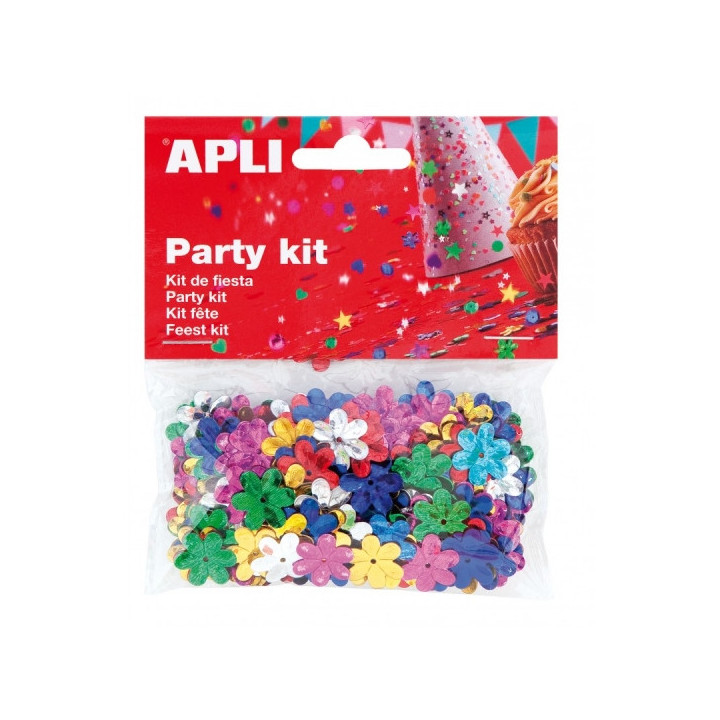 Apli Bolsa de Confeti con Forma de Flor - Ideal para Fiestas y Manualidades - Colores Surtidos