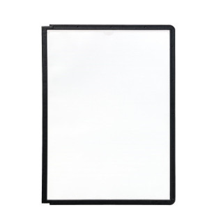 Funda polipropileno con marco color mecanismo pivote a4 negro durable 5606-01