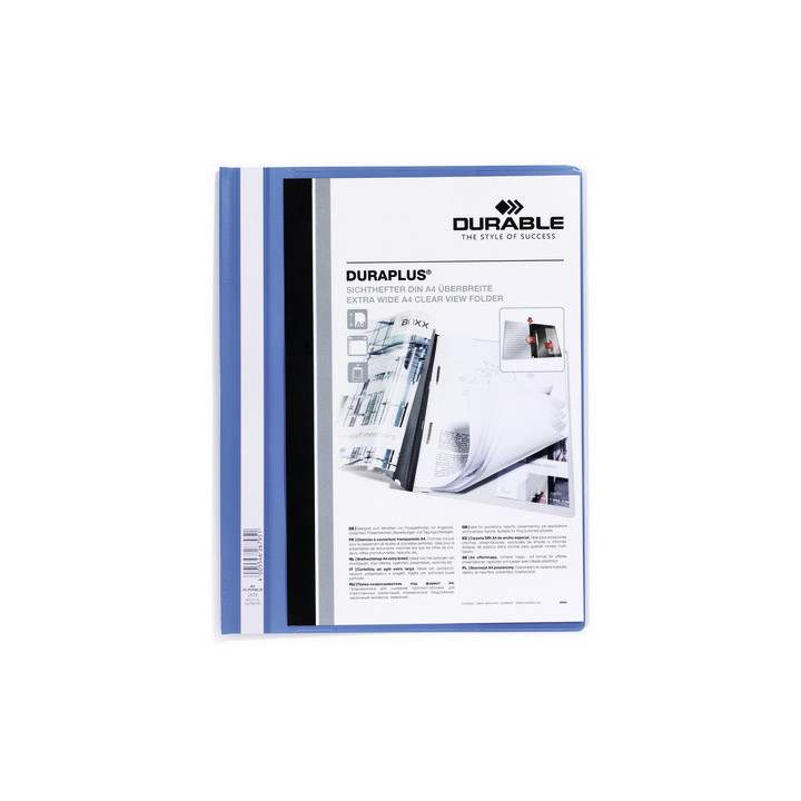 Dossier fastener duraplus a4 pvc azul claro durable 2579-06