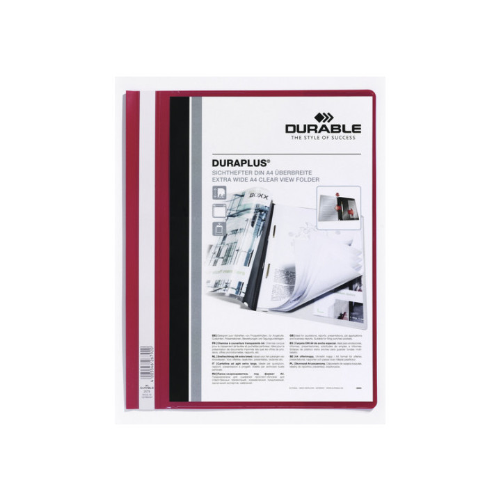 Dossier fastener duraplus a4 pvc rojo durable 2579-03