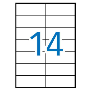 Apli Pack de 7.000 Etiquetas Rectangulares 105x42