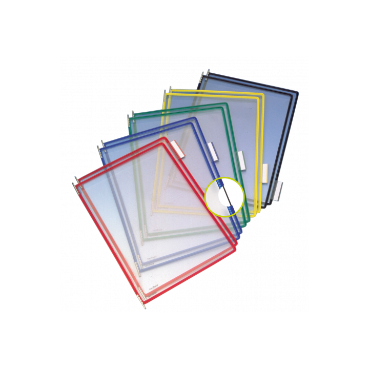 Pack de 10 fundas con pivotes a4 vertical color surtido tarifold 114009