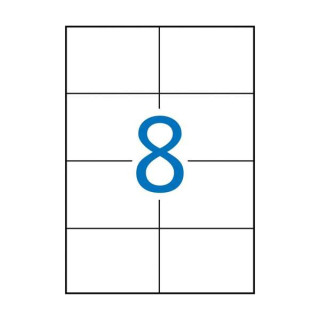 Apli Etiquetas Permanentes Blancas 105 x 74 mm - 500 Hojas