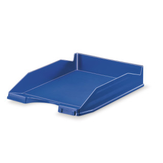 Bandeja apilable de plastico 350x250x65 mm. color azul faibo 93-07