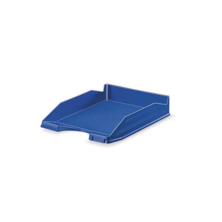 Bandeja apilable de plastico 350x250x65 mm. color azul faibo 93-07