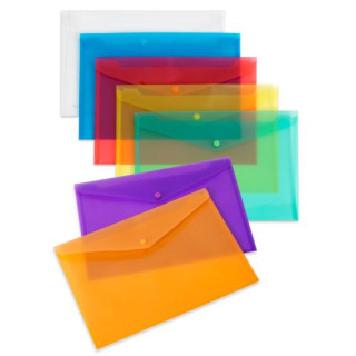 Sobre broche polipropileno translucido color cristal carchivo 342k01