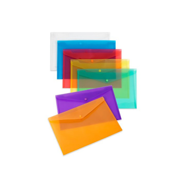 Sobre broche polipropileno translucido color cristal carchivo 342k01