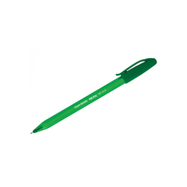 Boligrafo inkjoy 100 1mm verde papermate s0957150