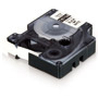 Cinta rotuladora rhinopro vinilo negro/blanco 12mm dymo 018444