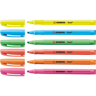 Marcador fluorescente flash trazo 2/5mm. naranja stabilo 555/54