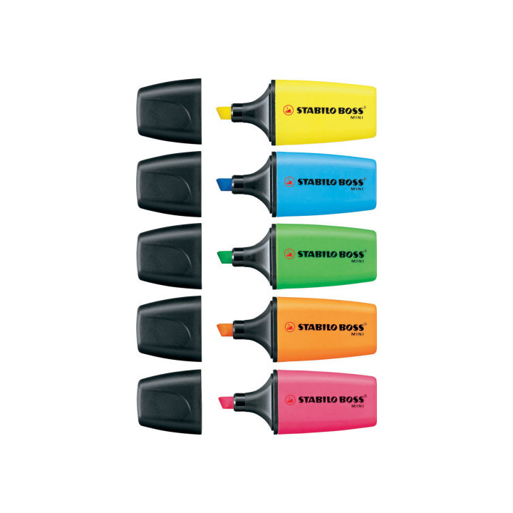 Marcador fluorescente boss mini trazo 2/5mm. naranja stabilo 07/54