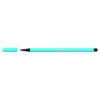 Rotulador punta fibra media 1mm. pen 68 azul celeste stabilo 68/57