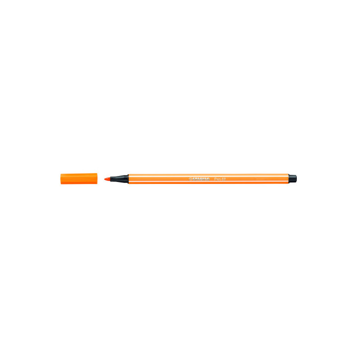 Rotulador punta fibra media 1mm. pen 68 naranja stabilo 68/54