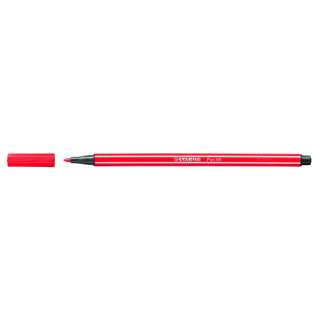 Rotulador punta fibra media 1mm. pen 68 rojo carmin stabilo 68/48
