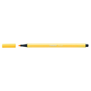 Rotulador punta fibra media 1mm. pen 68 amarillo stabilo 68/44