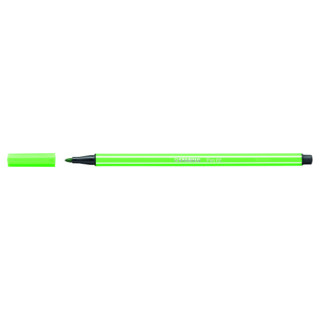 Rotulador punta fibra media 1mm. pen 68 verde hoja stabilo 68/43