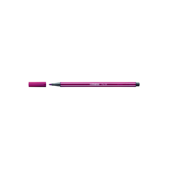 Rotulador punta fibra media 1mm. pen 68 purpura stabilo 68/19