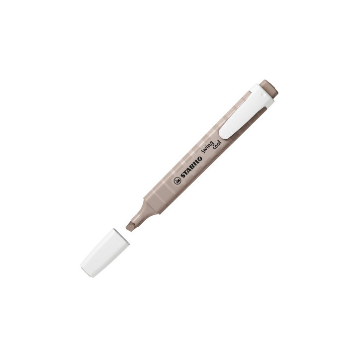 Marcador fluorescente swing cool nature trazo 1/4mm. gris calido stabilo 275/193