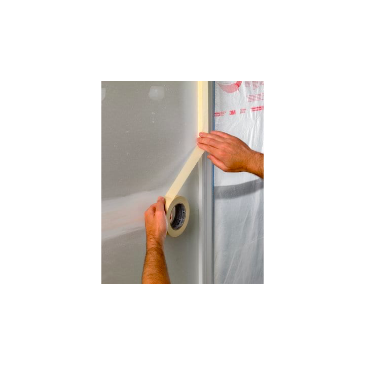 Rollo cinta adhesiva de enmascarar pintor basic 24mm x 50m scotch 7100333168