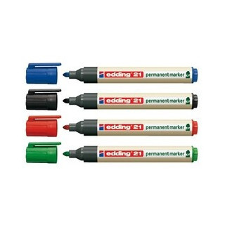Marcador permanente edding ecoline 21 color verde edding 21-004