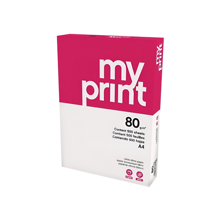 Paquete 500h papel economy 80gr a4 my print cie 136 myp0800034