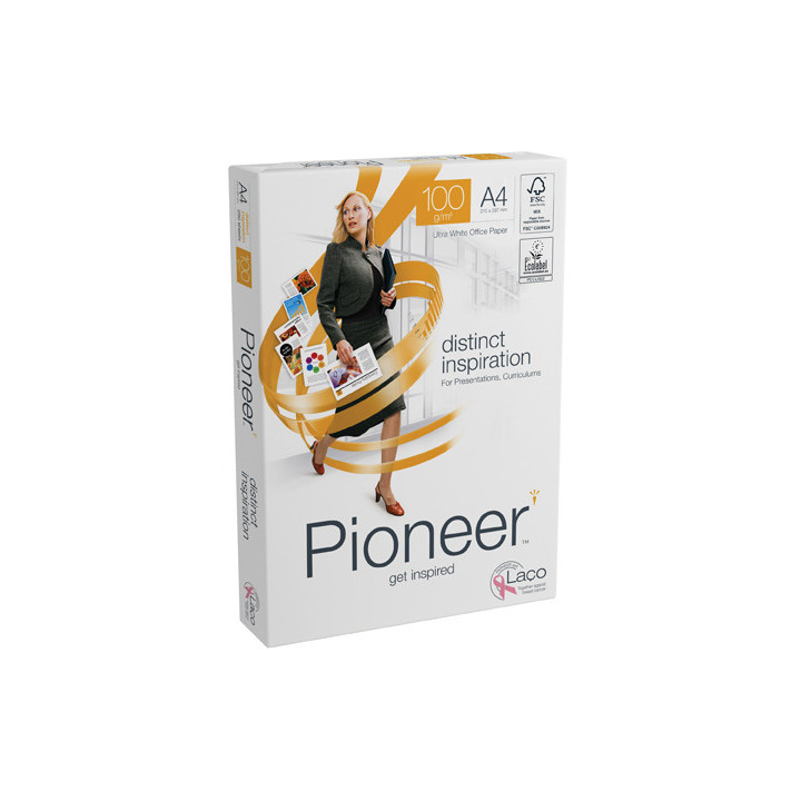 Paquete 250h papel distinct premium 100gr a4 pioneer cie 169 pnr1000069