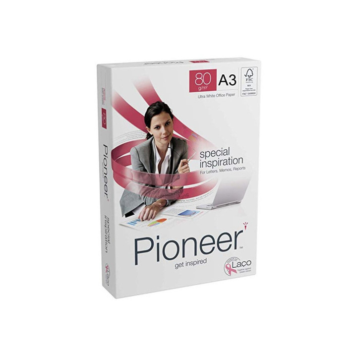 Paquete 500h papel special premium 80gr a3 pioneer cie 169 pnr0800195