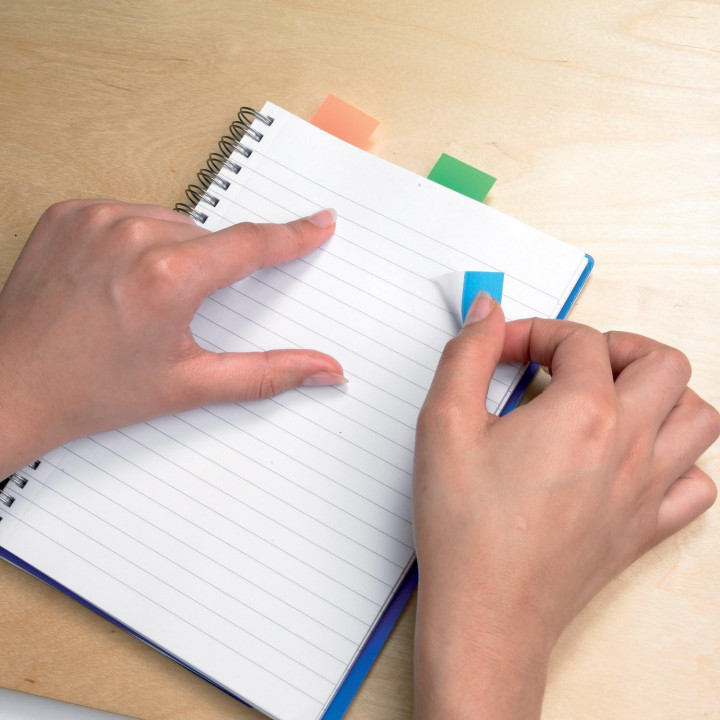 Pack 2 dispensadores x 50 marcadores index 25,4x43,2mm colores rojo/amarillo 680-ry2 post-it 7000052571