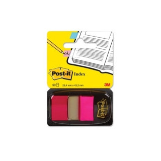 Blister dispensador 50 marcadores index rosa brillante 25