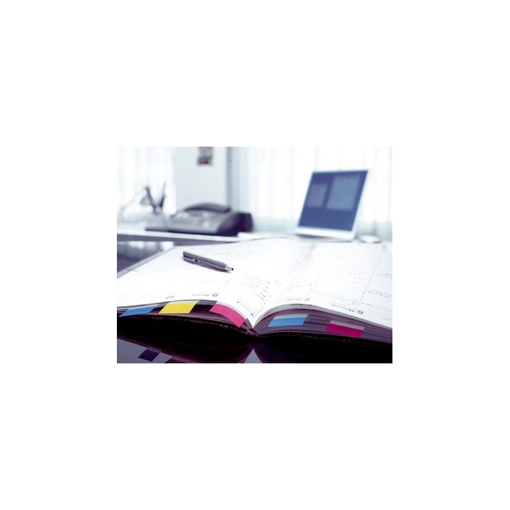 Blister dispensador 50 marcadores index amarillo 25,4x43,2mm 680-5 post-it 7100102671