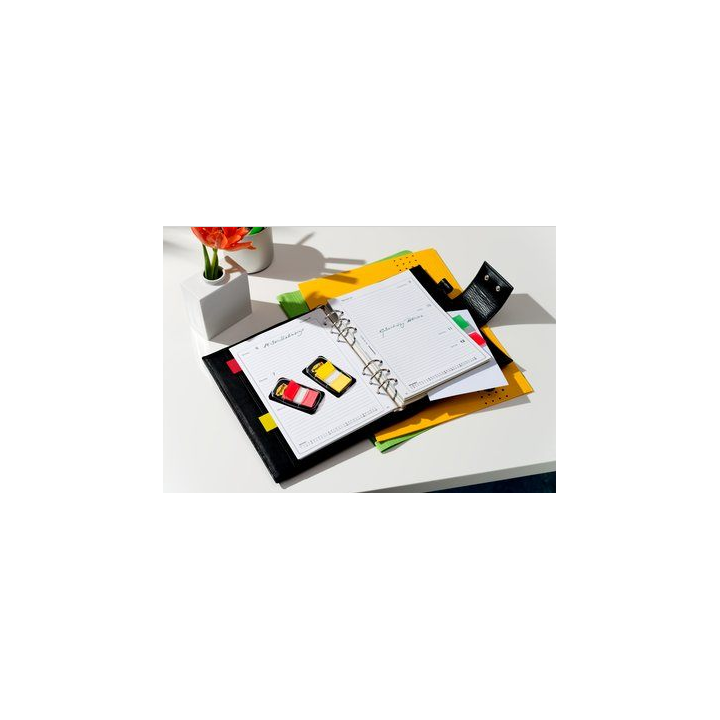 Blister dispensador 50 marcadores index amarillo 25,4x43,2mm 680-5 post-it 7100102671